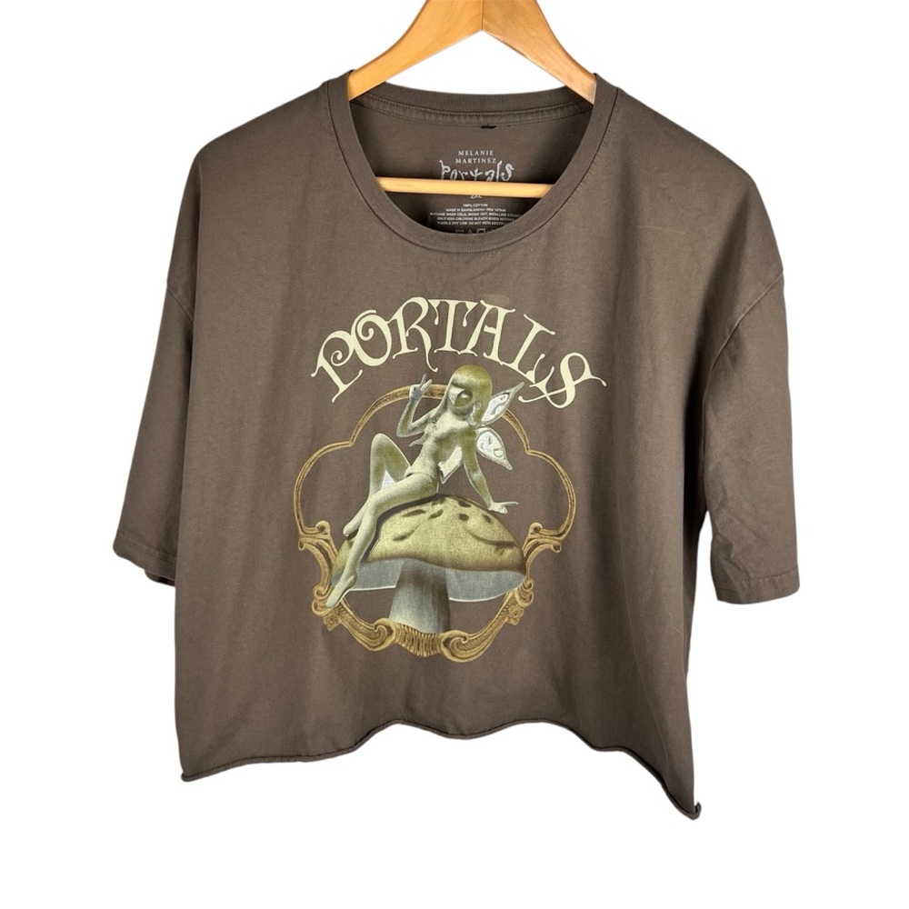 Melanie Martinez Portals Alien Fairy Mushroom Official Merch Band Tee Cropped 2X